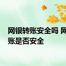 网银转账安全吗 网银转账是否安全