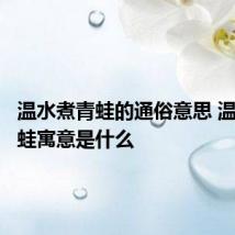 温水煮青蛙的通俗意思 温水煮青蛙寓意是什么