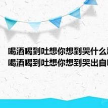 喝酒喝到吐想你想到哭什么歌 歌词喝酒喝到吐想你想到哭出自哪首歌