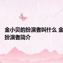 金小贝的扮演者叫什么 金小贝的扮演者简介