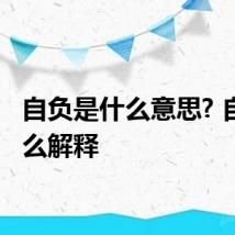 自负是什么意思? 自负怎么解释