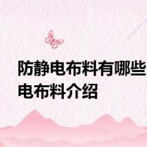 防静电布料有哪些 防静电布料介绍