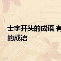 士字开头的成语 有关土的成语