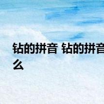 钻的拼音 钻的拼音是什么