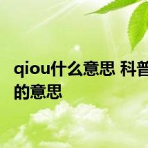 qiou什么意思 科普qiou的意思