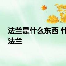 法兰是什么东西 什么是法兰