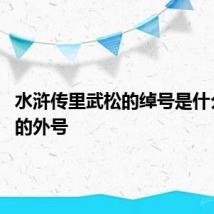水浒传里武松的绰号是什么 武松的外号