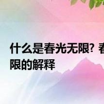 什么是春光无限? 春光无限的解释