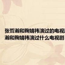 张哲瀚和鞠婧祎演过的电视剧 张哲瀚和鞠婧祎演过什么电视剧