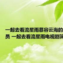 一起去看流星雨慕容云海的妈妈演员 一起去看流星雨电视剧简介