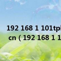 192 168 1 101tplogin cn（192 168 1 101）