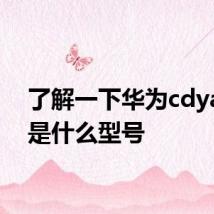 了解一下华为cdyan90是什么型号