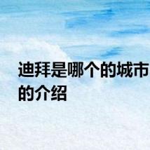 迪拜是哪个的城市 迪拜的介绍
