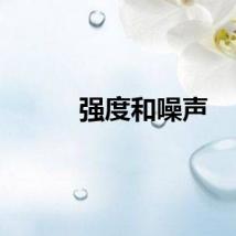 强度和噪声