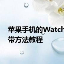 苹果手机的Watch换表带方法教程