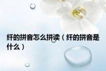 纤的拼音怎么拼读(纤的拼音是什么)