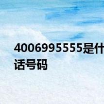 4006995555是什么电话号码