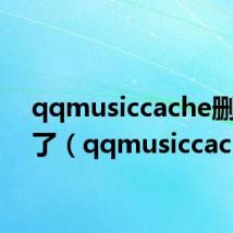 qqmusiccache删除不了(qqmusiccache)