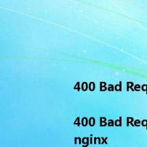 <html>
<head><title>400 Bad Request</title></head>
<body>
<center><h1>400 Bad Request</h1></center>
<hr><center>nginx</center>
</body>
</html>