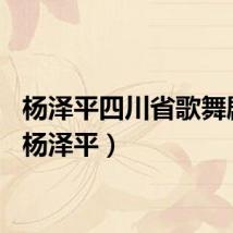 杨泽平四川省歌舞剧院（杨泽平）