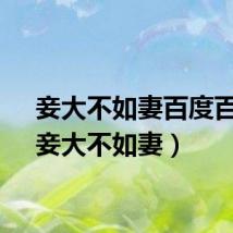 妾大不如妻百度百科（妾大不如妻）