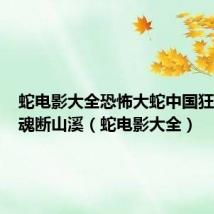 蛇电影大全恐怖大蛇中国狂蟒之灾魂断山溪(蛇电影大全)