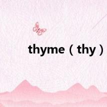 thyme（thy）