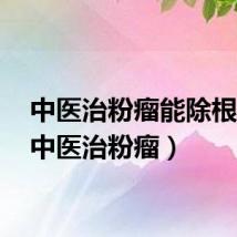 中医治粉瘤能除根吗?(中医治粉瘤)