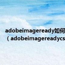 adobeimageready如何改文字（adobeimagereadycs2）