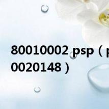 80010002 psp（psp 80020148）