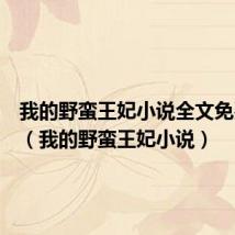 我的野蛮王妃小说全文免费阅读(我的野蛮王妃小说)
