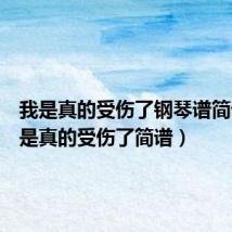 我是真的受伤了钢琴谱简谱(我是真的受伤了简谱)