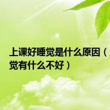 上课好睡觉是什么原因(上课睡觉有什么不好)