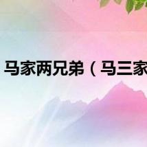马家两兄弟（马三家子）