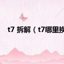 t7 拆解（t7哪里换）