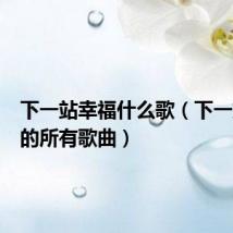 下一站幸福什么歌（下一站幸福的所有歌曲）