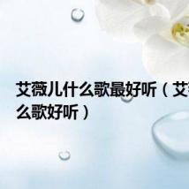 艾薇儿什么歌最好听(艾薇儿什么歌好听)