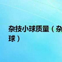 杂技小球质量（杂技小球）