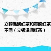 立顿温润红茶和黄牌红茶有什么不同(立顿温润红茶)