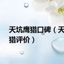 天坑鹰猎口碑（天坑鹰猎评价）