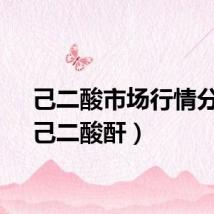 己二酸市场行情分析(己二酸酐)