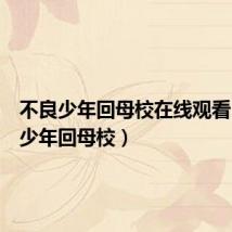 不良少年回母校在线观看（不良少年回母校）