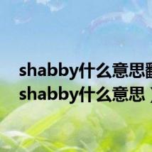 shabby什么意思翻译(shabby什么意思)
