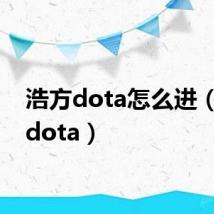 浩方dota怎么进(浩方dota)