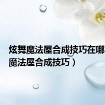炫舞魔法屋合成技巧在哪(炫舞魔法屋合成技巧)