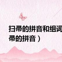 扫帚的拼音和组词（扫帚的拼音）