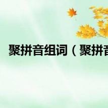 聚拼音组词（聚拼音）