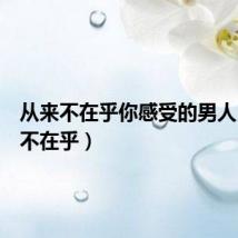 从来不在乎你感受的男人(从来不在乎)