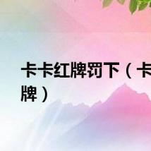 卡卡红牌罚下（卡卡红牌）