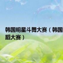 韩国明星斗舞大赛(韩国明星舞蹈大赛)